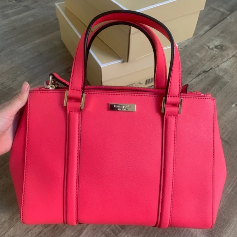 kate spade Coral Pink Leather Satchel